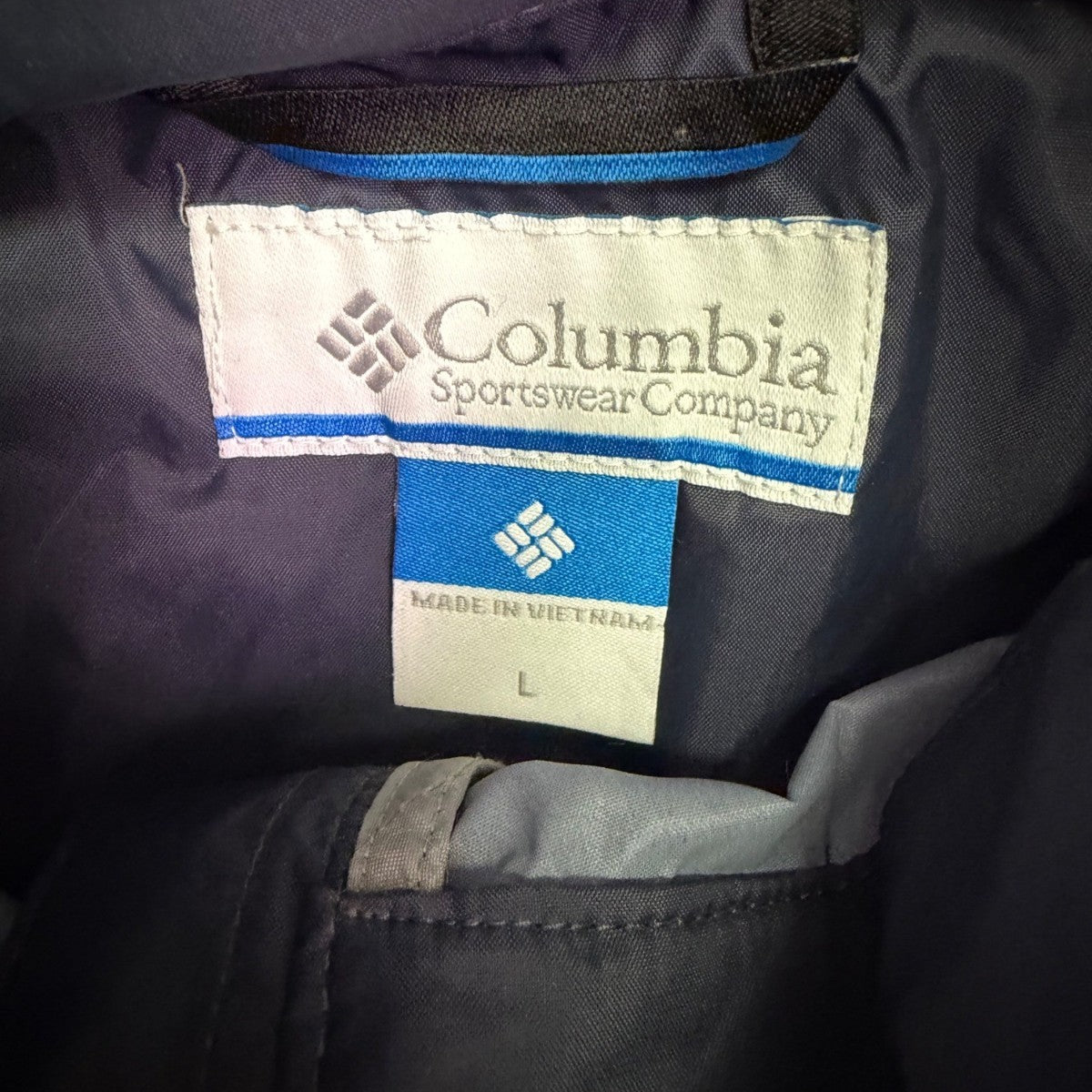 Columbia Womens Navy Omni-Shield Water-Resistant Lightweight Jacket Size L