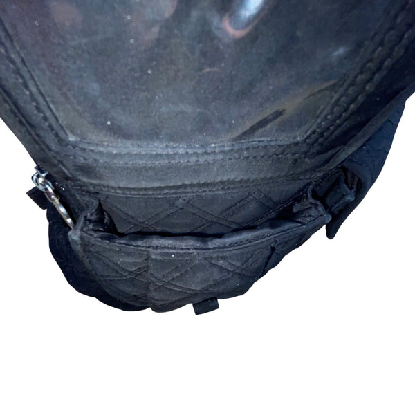 Vera Bradley Women’s Black Quilted Fabric With Multiple Pockets Backpack Size M