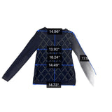 Tommy Hilfiger Womens Navy Cotton Sweater V-Neck Argyle Studded Design Sz XS