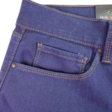 Style & Co Womens Dark Wash Denim Boot Leg Pants Stretch Fit Size 14
