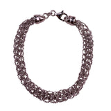 Sterling Silver Womens Multi-Strand Bracelet .925 Lobster Clasp Italy