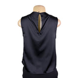 Future Collective Womens Black  Sleeveless Top Decorative Flower Sz XS