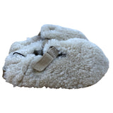 Zara Furry Youth Girl Tan Slippers Sz 10.5 - Cotton / Suede NWOB