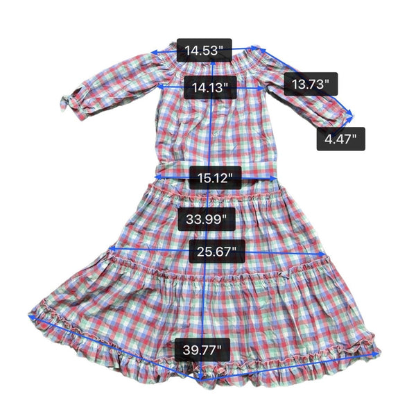 Kate Spade Colorful Checkered Maxi Dress With Ruffled Hem Multicolor Sz XS