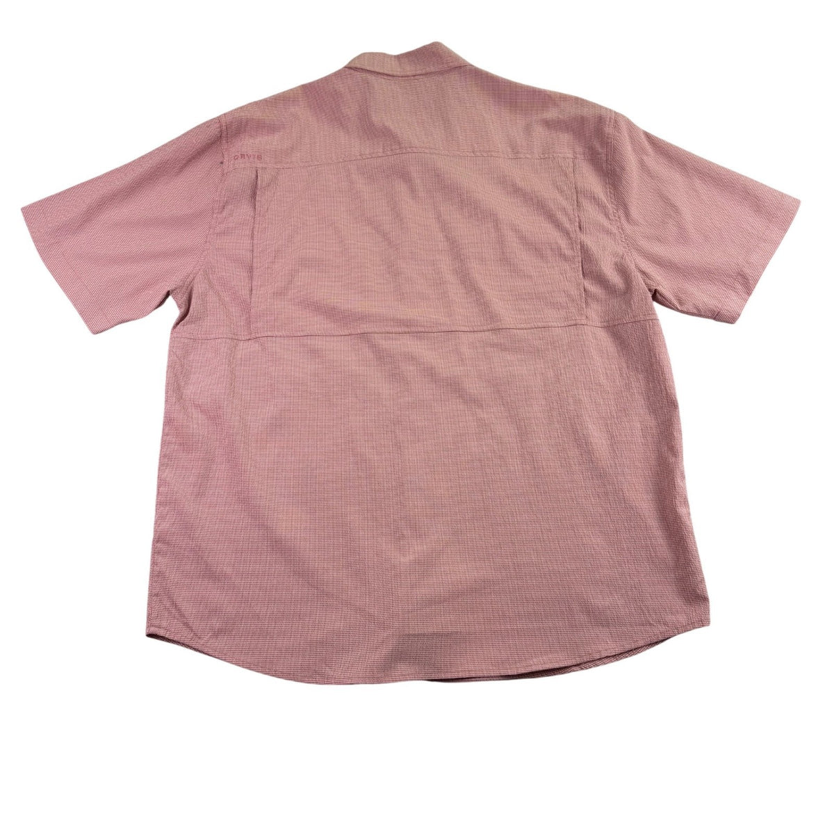 Orvis Mens Red Short Sleeve Button-Up Performance Shirt Size XL