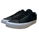 Nike Mens Black & Green Leather Low-Top Classic GT Sneakers Size 11.5