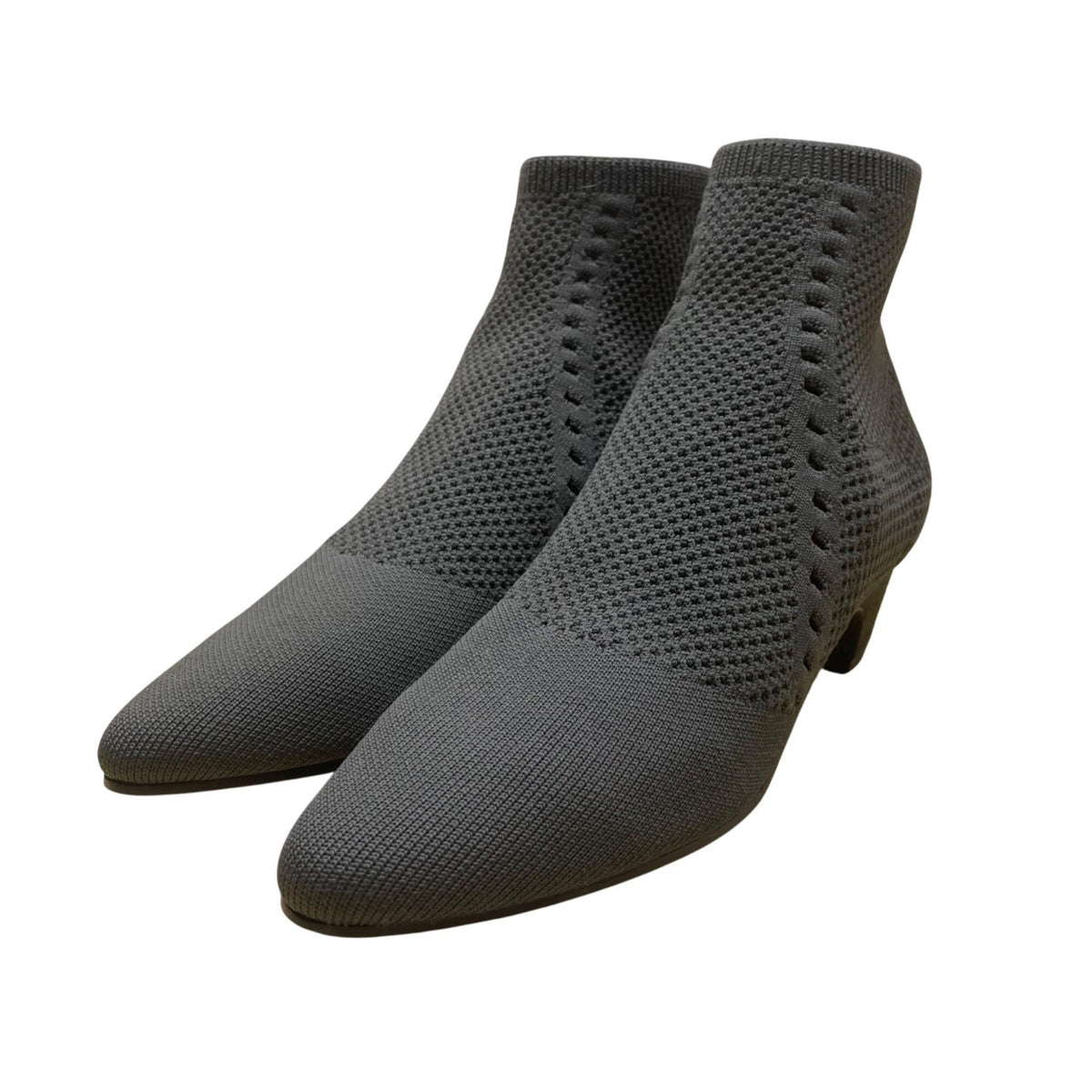 Eileen Fisher Women’s Gray Knit Stretch Ankle Booties Size 8.5