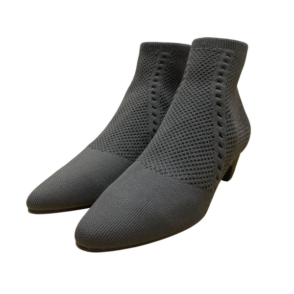 Eileen Fisher Women’s Gray Knit Stretch Ankle Booties Size 8.5