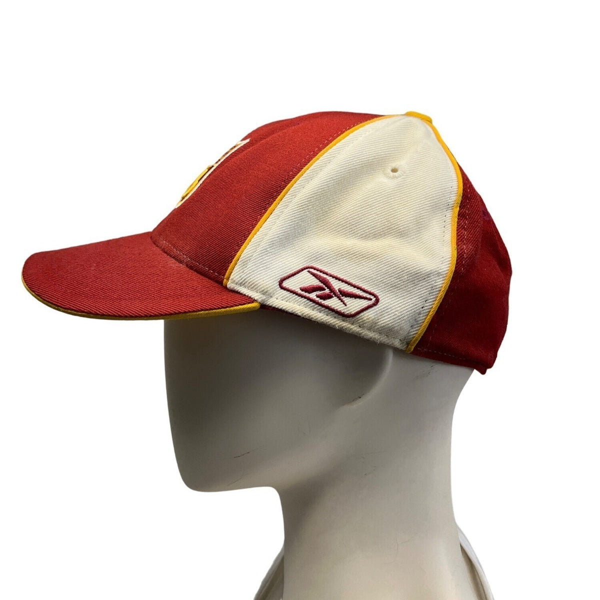 Reebok Team Apparel Men's NFL Red Baseball Cap Hat  Sz 7