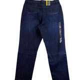 Style & Co Womens Dark Wash Denim Slim Leg High-Rise Tummy-Control Jeans Sz 16S