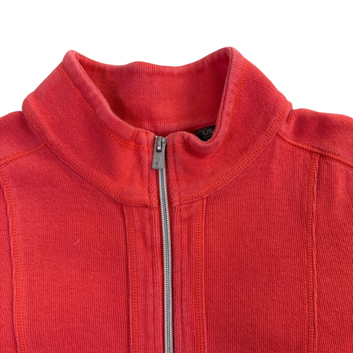 Tommy Bahama Womens Coral Full Zip Jacket Zip Front Casual Wear Size L