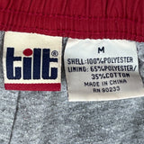 Tilt Red Light Blue Line Detail With Side Zipper Track Pants Size M