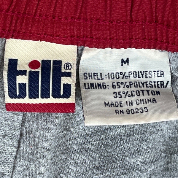 Tilt Red Light Blue Line Detail With Side Zipper Track Pants Size M