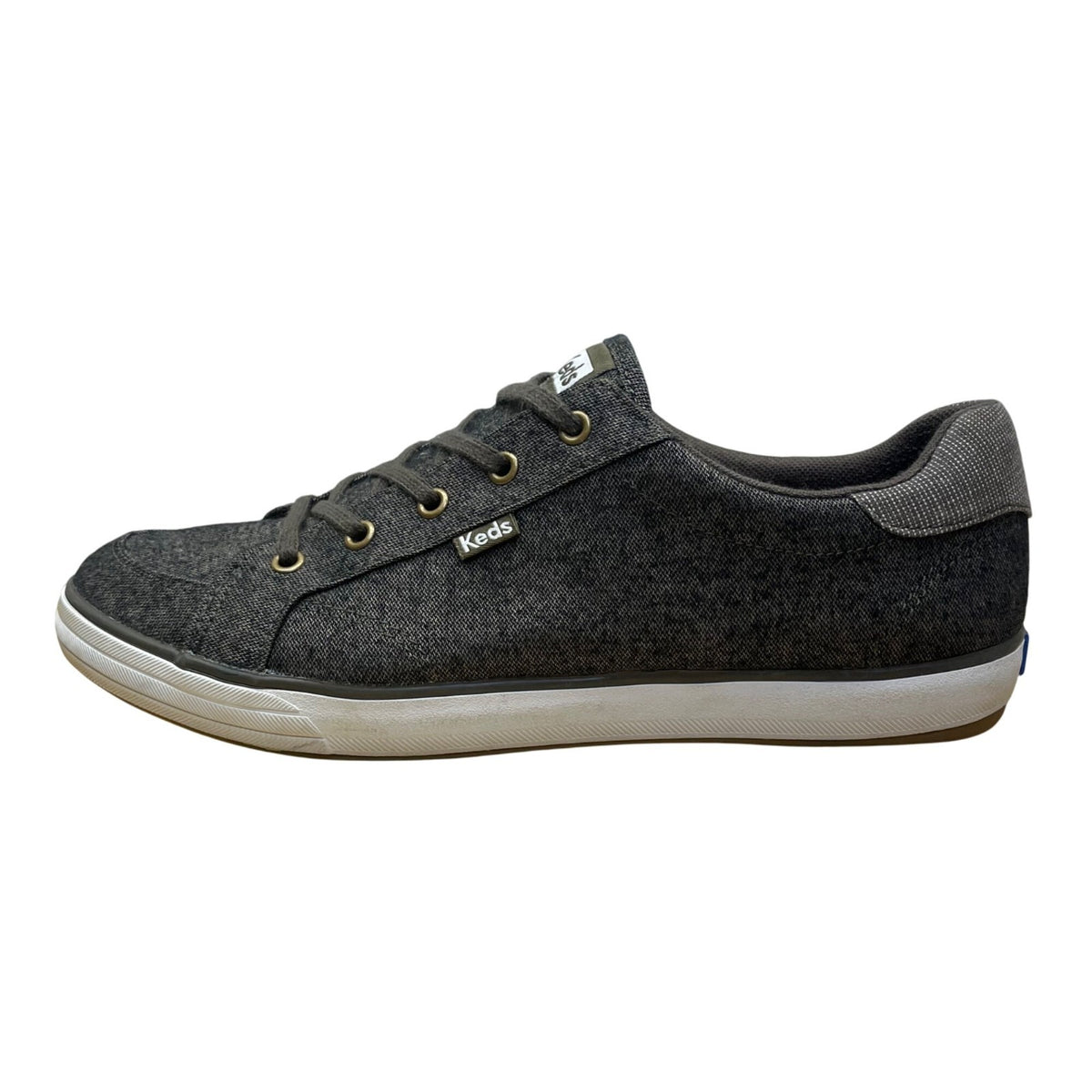 Keds Women’s Gray Canvas Everyday Wear Lace Up Casual Sneakers Size 8.5