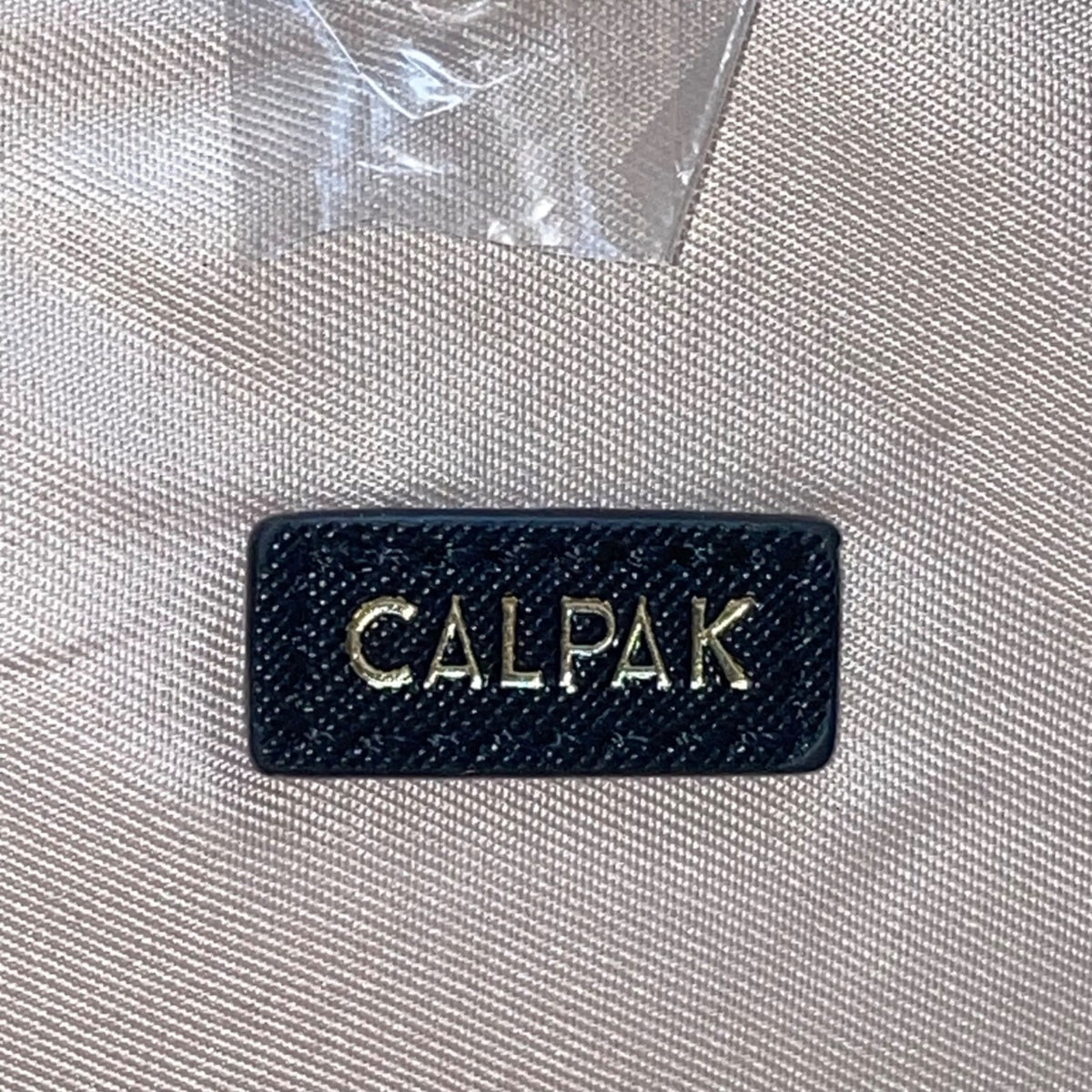 Calpak Unisex Black Leather With Gold Zipper Accents Whipstitch Laptop Backpack