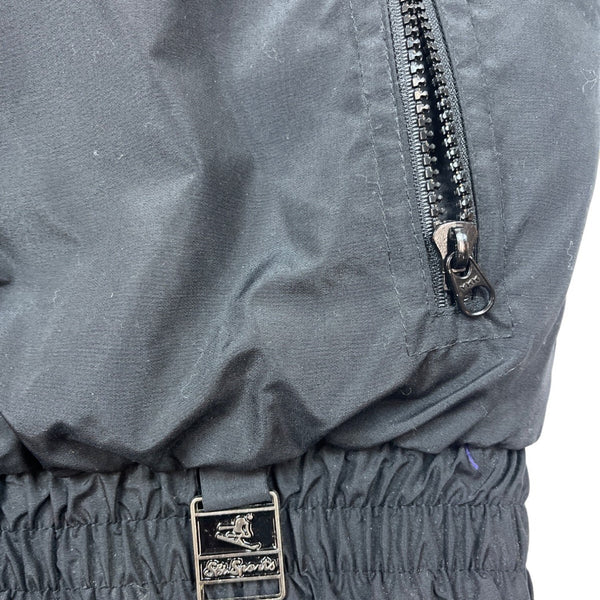 Downhill Racer Mens Colorblock Ski Jacket Black Red White Winter Coat Size L