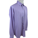 Con.Struct Mens Lavender Button-Up Long Sleeve Shirt Diamond Pattern Size XL