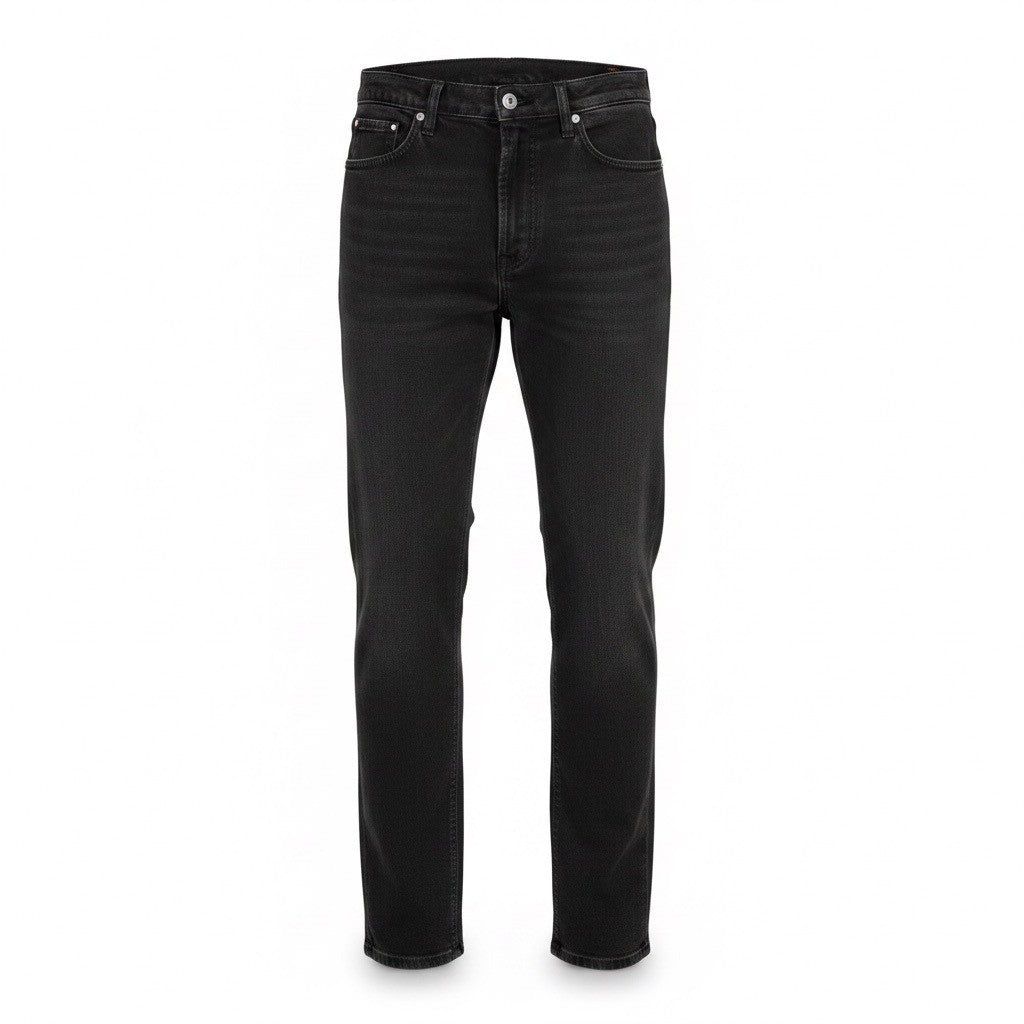 Guess Jeans Mens Black Denim Pants Classic Fit Cotton Narrow Leg Size 30