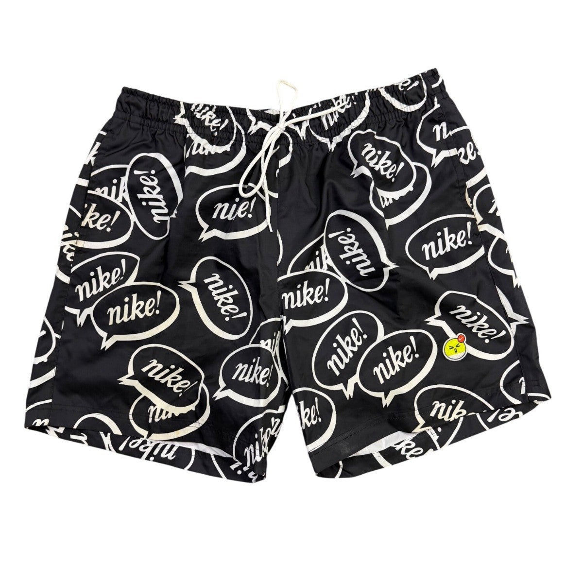 Nike Mens Black Logo Print Swim Shorts Stylish Comfortable Durable Size XL