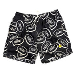 Nike Mens Black Logo Print Swim Shorts Stylish Comfortable Durable Size XL