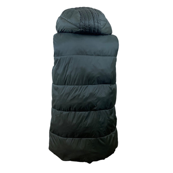 Zara Trafaluc Womens Green Puffer Hooded Vest Lightweight Quilted Outdoor Size M