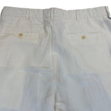 Polo Ralph Lauren Men’s White Linen Flat-Front Dress Pants Size 34-34 - New