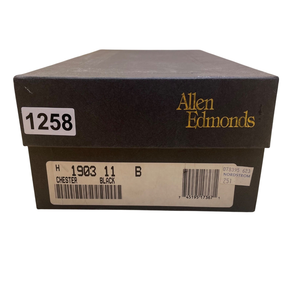 Allen Edmonds Men’s Black Leather Chester Wingtip Oxford Dress Shoes Size 11 B