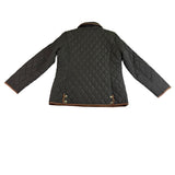 Michael Michael Kors Womens Olive Quilted Jacket Classic Design Sz L