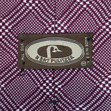 BERT PULITZER Mens Purple Plaid All Silk Tie Made In U.S.A Stylish Pattern