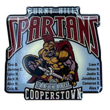 Burnt Hills Spartans 2012 Cooperstown Baseball Team Pin Lapel Collectible