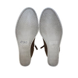 MIA Women’s Taupe Perforated Side Zipper Slip-On Arianna Wedge Sneakers Sz 7.5M