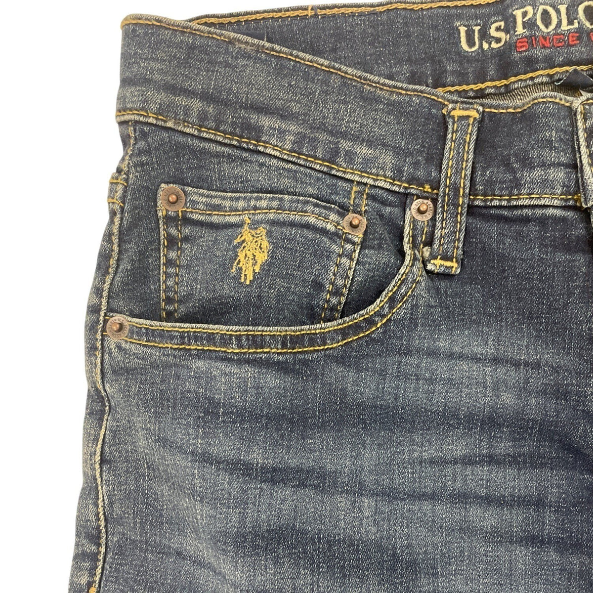 U.S. Polo Assn. Mens Straight Fit Washed Denim Jeans Sz W29/L30 - New