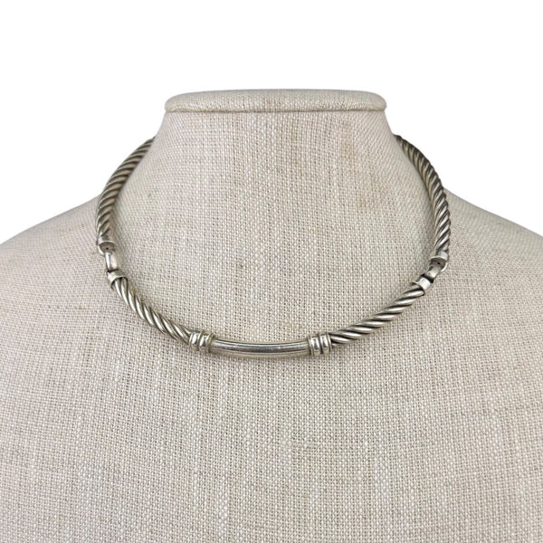 David Yurman Womens  Sterling Silver 925 Twisted Cable Chain Necklace