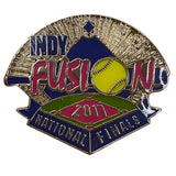 Indy Fusion 2017 National Finals Softball Pin Collectible With Dual Pin Backs