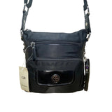 Giani Bernini Women’s Black Nylon Adjustable Strap Multi Pockets Crossbody Bag