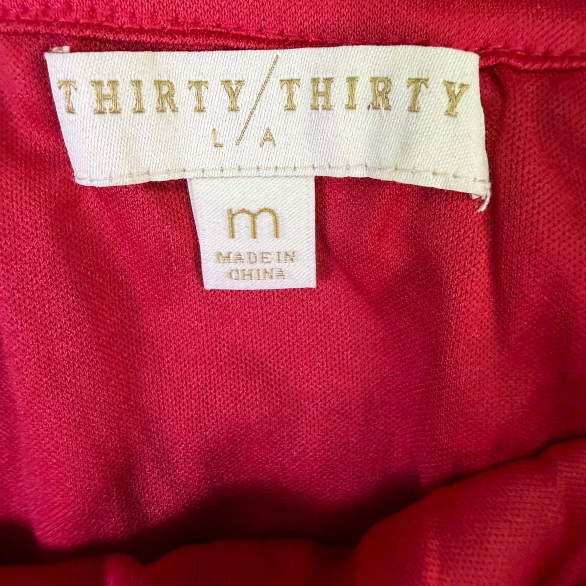 Thirty/Thirty Womens Red Sequin Pencil Midi Skirt Glittery Partywear Size M