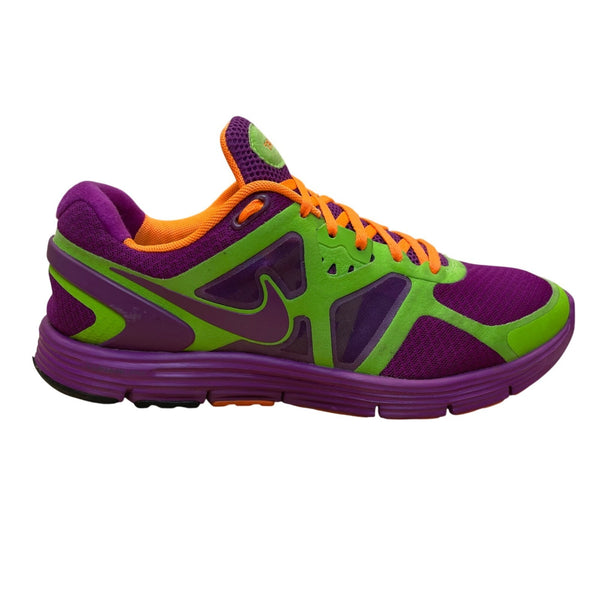 Nike Mens Purple & Green Mesh Fitsole 3 TBO Lunarlon Running Shoes Size 9