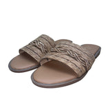 Bks Women’s Brown Braided Embellished Strap Slide Benda Casual Sandals Size 7
