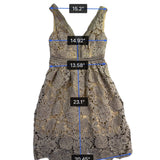 Romeo & Juliet Couture Womens Beige Crochet Lace Sleeveless Dress Size M