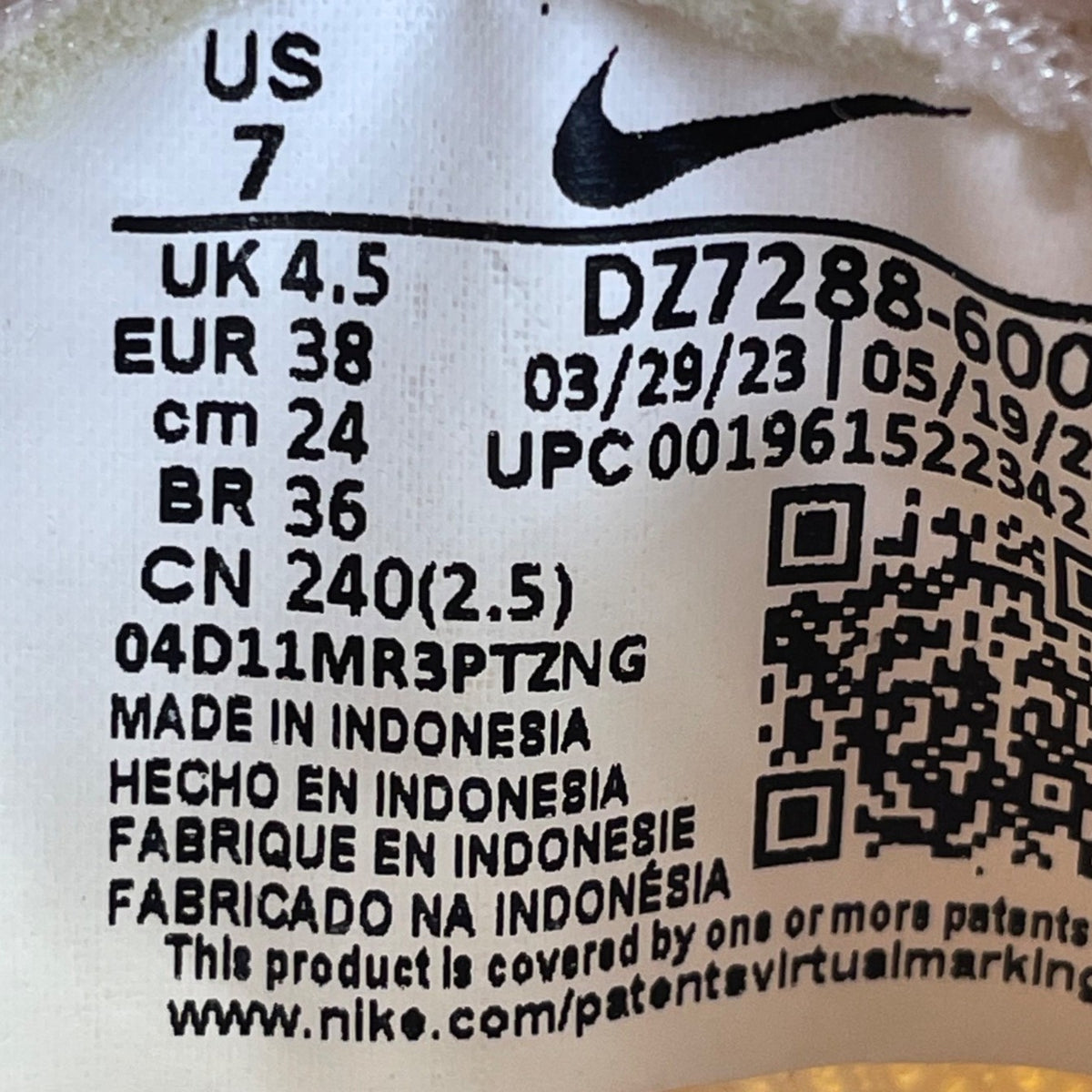 Nike Women’s Light Soft Pink Mesh Air Max INTRLK Lite Running Shoes Size 7