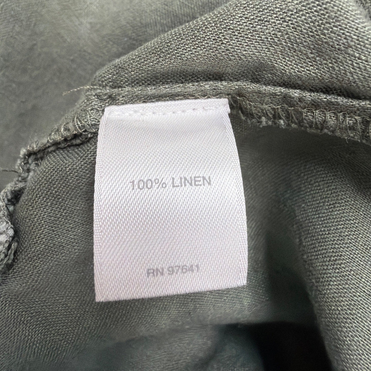 J.Jill Womens Green Linen Button-Down Long Sleeve Top Casual Lightweight Size XL