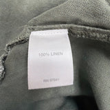 J.Jill Womens Green Linen Button-Down Long Sleeve Top Casual Lightweight Size XL