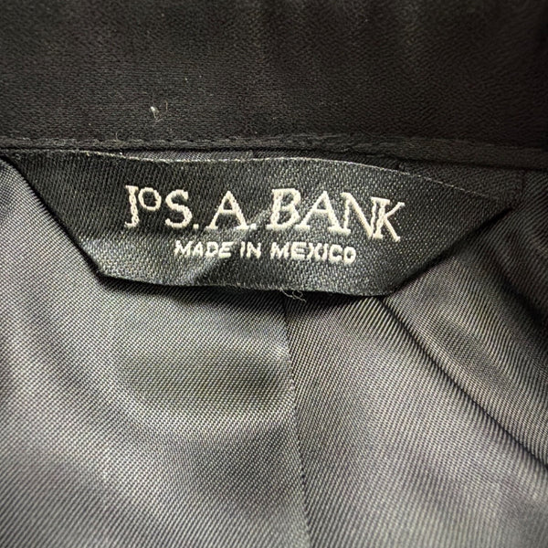 Jos. A. Bank Mens Black Wool Tuxedo Notch Suit Set Jacket Sz 48RG Pants 39x27