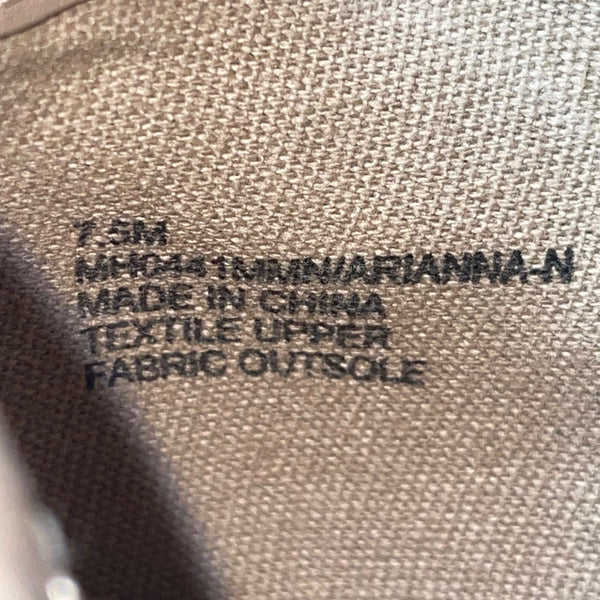 MIA Women’s Taupe Perforated Side Zipper Slip-On Arianna Wedge Sneakers Sz 7.5M