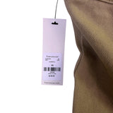 Francescas Womens Khaki Cotton Strapless Belted Dress Pleated Casual Chic Sz XS 