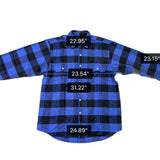 Field & Stream Mens Blue & Black Buffalo Plaid Button-Up Flannel Shirt Size M