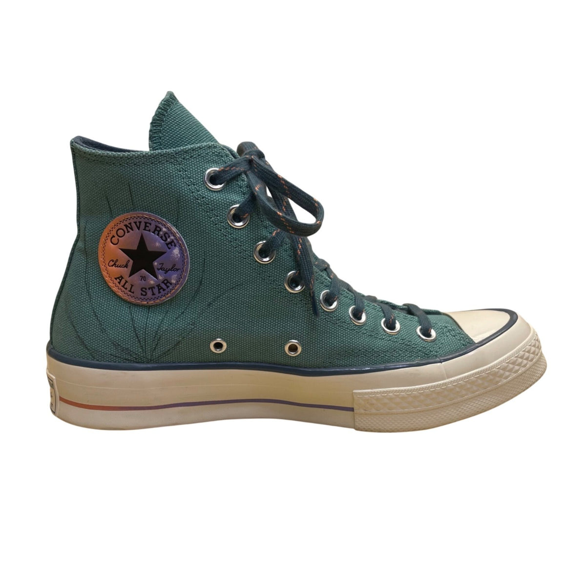 Converse Unisex Green Canvas Chuck Taylor All Star Hi-Top Sneakers Sz 6.5M/8.5W