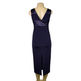 Jones New York Womens Navy Sleeveless Evening Dress Triacetate Blend Sz 2P - New
