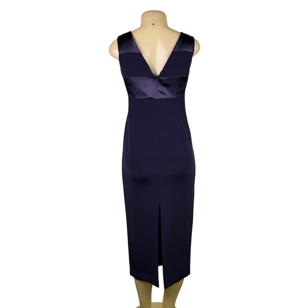 Jones New York Womens Navy Sleeveless Evening Dress Triacetate Blend Sz 2P - New