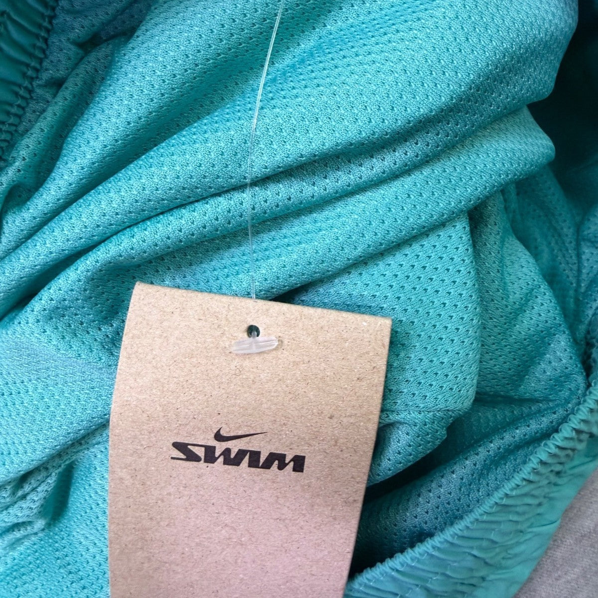 Nike Mens Aqua Swim Shorts With Drawstring & Mesh Lining Elastic Waistband Sz XL